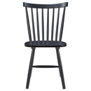 Hollyoak Windsor Wood Dining Side Chair Black (Set of 2) - Home & Sleep Outlet