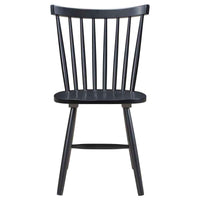 Hollyoak Windsor Wood Dining Side Chair Black (Set of 2) - Home & Sleep Outlet