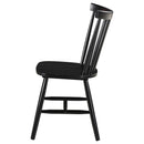 Hollyoak Windsor Wood Dining Side Chair Black (Set of 2) - Home & Sleep Outlet
