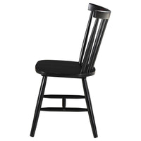 Hollyoak Windsor Wood Dining Side Chair Black (Set of 2) - Home & Sleep Outlet