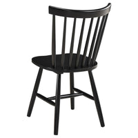 Hollyoak Windsor Wood Dining Side Chair Black (Set of 2) - Home & Sleep Outlet