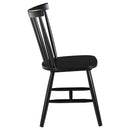 Hollyoak Windsor Wood Dining Side Chair Black (Set of 2) - Home & Sleep Outlet