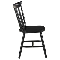 Hollyoak Windsor Wood Dining Side Chair Black (Set of 2) - Home & Sleep Outlet
