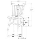 Hollyoak Windsor Wood Dining Side Chair Black (Set of 2) - Home & Sleep Outlet