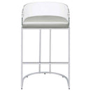 Thermosolis Clear Acrylic Bar Chair Chrome (Set of 2) - Home & Sleep Outlet