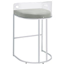 Thermosolis Clear Acrylic Bar Chair Chrome (Set of 2) - Home & Sleep Outlet