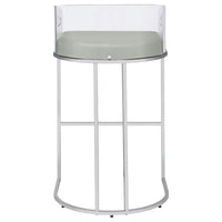Thermosolis Clear Acrylic Bar Chair Chrome (Set of 2) - Home & Sleep Outlet