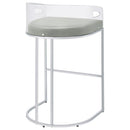 Thermosolis Clear Acrylic Bar Chair Chrome (Set of 2) - Home & Sleep Outlet