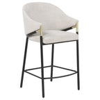 Home & Sleep Outlet - Chadwick Fabric Upholstered Counter Height Chair Beige (Set of 2)