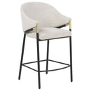 Chadwick Fabric Upholstered Counter Height Chair Beige (Set of 2)
