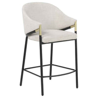 Chadwick Fabric Upholstered Counter Height Chair Beige (Set of 2)