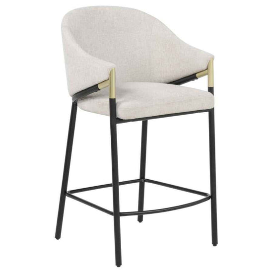 Chadwick Fabric Upholstered Counter Height Chair Beige (Set of 2)