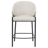 Chadwick Fabric Upholstered Counter Height Chair Beige (Set of 2)