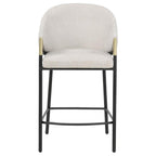Home & Sleep Outlet - Chadwick Fabric Upholstered Counter Height Chair Beige (Set of 2)