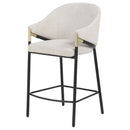 Chadwick Fabric Upholstered Counter Height Chair Beige (Set of 2)