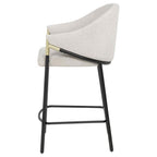 Home & Sleep Outlet - Chadwick Fabric Upholstered Counter Height Chair Beige (Set of 2)