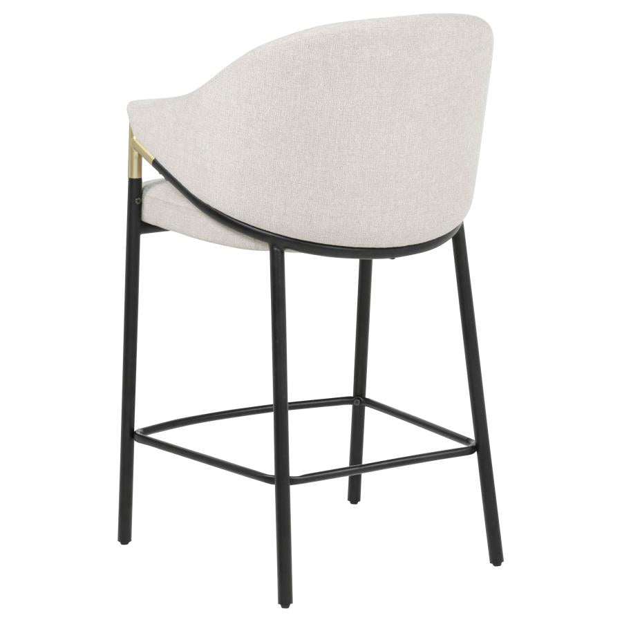 Home & Sleep Outlet - Chadwick Fabric Upholstered Counter Height Chair Beige (Set of 2)