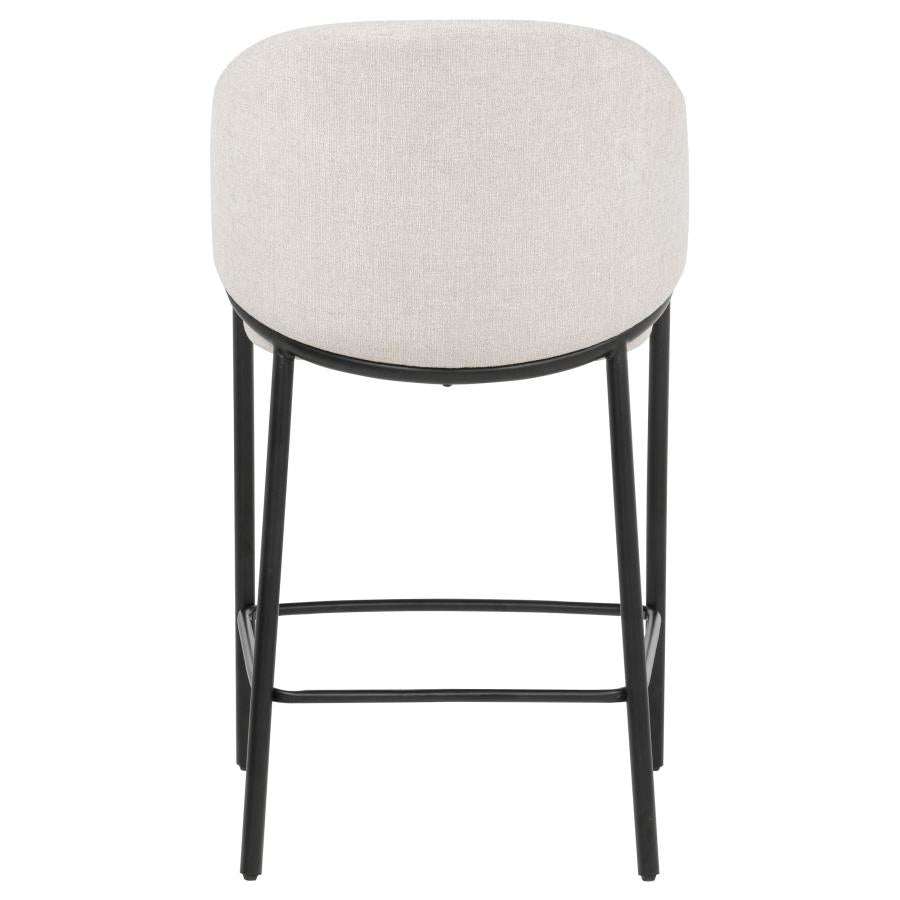 Home & Sleep Outlet - Chadwick Fabric Upholstered Counter Height Chair Beige (Set of 2)