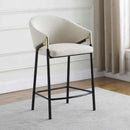Chadwick Fabric Upholstered Counter Chair Beige (Set of 2) - Home & Sleep Outlet