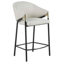 Chadwick Fabric Upholstered Counter Chair Beige (Set of 2) - Home & Sleep Outlet