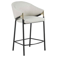 Chadwick Fabric Upholstered Counter Chair Beige (Set of 2) - Home & Sleep Outlet