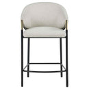 Chadwick Fabric Upholstered Counter Chair Beige (Set of 2) - Home & Sleep Outlet