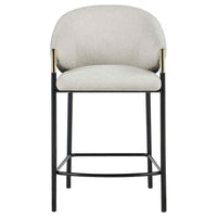 Chadwick Fabric Upholstered Counter Chair Beige (Set of 2) - Home & Sleep Outlet