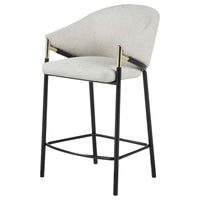 Chadwick Fabric Upholstered Counter Chair Beige (Set of 2) - Home & Sleep Outlet