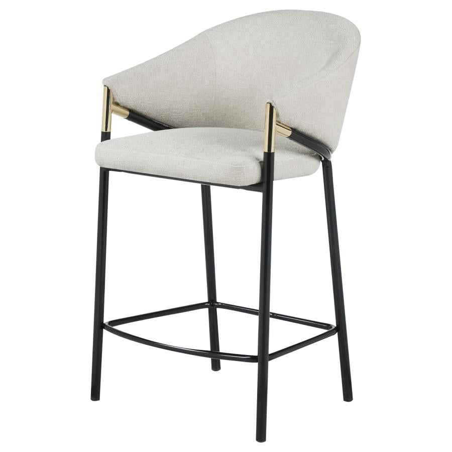 Chadwick Fabric Upholstered Counter Chair Beige (Set of 2) - Home & Sleep Outlet