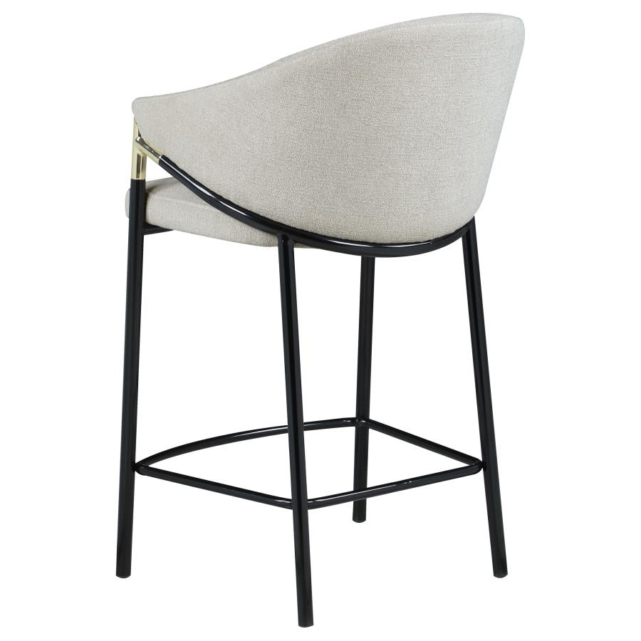 Chadwick Fabric Upholstered Counter Chair Beige (Set of 2) - Home & Sleep Outlet