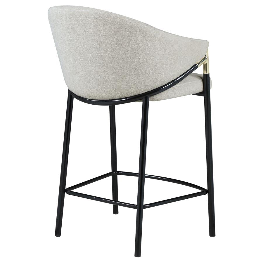 Chadwick Fabric Upholstered Counter Chair Beige (Set of 2) - Home & Sleep Outlet