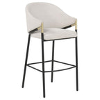 Home & Sleep Outlet - Chadwick Fabric Upholstered Bar Chair Beige (Set of 2)