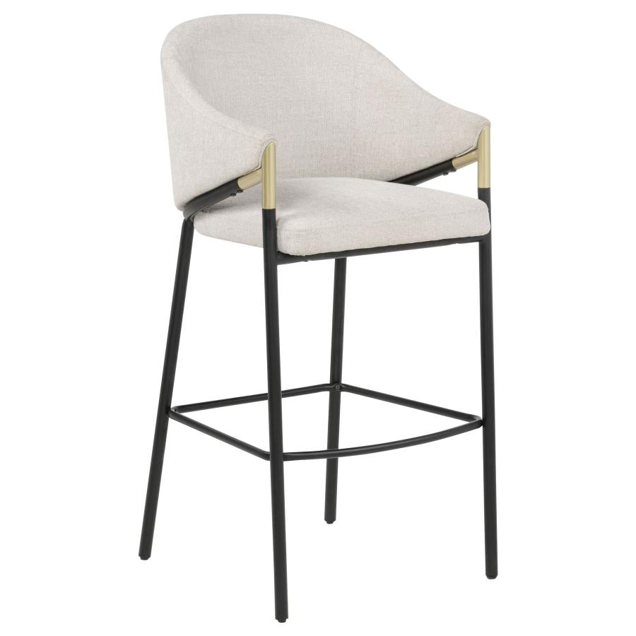 Home & Sleep Outlet - Chadwick Fabric Upholstered Bar Chair Beige (Set of 2)