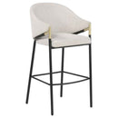 Chadwick Fabric Upholstered Bar Chair Beige (Set of 2)