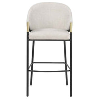 Chadwick Fabric Upholstered Bar Chair Beige (Set of 2)