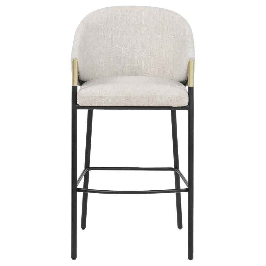 Chadwick Fabric Upholstered Bar Chair Beige (Set of 2)