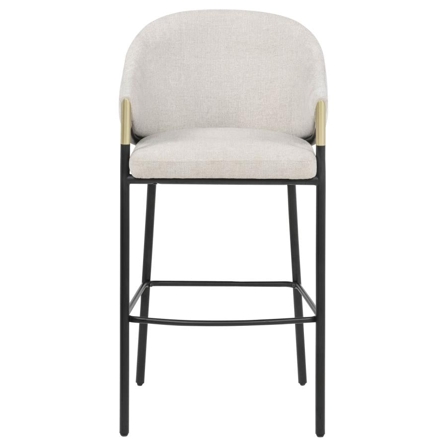 Home & Sleep Outlet - Chadwick Fabric Upholstered Bar Chair Beige (Set of 2)