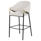 Home & Sleep Outlet - Chadwick Fabric Upholstered Bar Chair Beige (Set of 2)