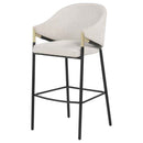 Chadwick Fabric Upholstered Bar Chair Beige (Set of 2)
