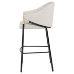 Home & Sleep Outlet - Chadwick Fabric Upholstered Bar Chair Beige (Set of 2)