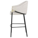 Chadwick Fabric Upholstered Bar Chair Beige (Set of 2)