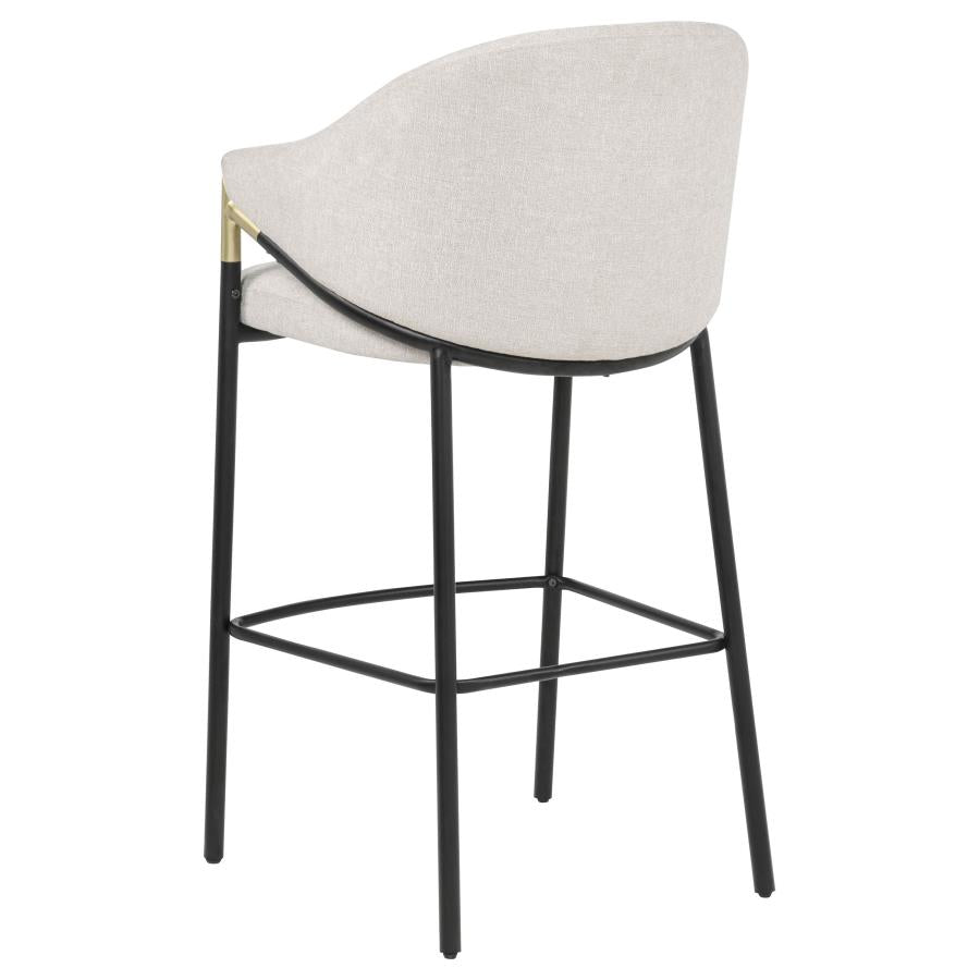 Home & Sleep Outlet - Chadwick Fabric Upholstered Bar Chair Beige (Set of 2)