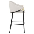 Chadwick Fabric Upholstered Bar Chair Beige (Set of 2)