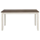 Fortress 7-piece Rectangular Dining Set Vintage Vanilla