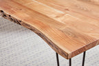 Home & Sleep Outlet - Sherman 71-inch Live Edge Dining Table Natural Acacia