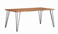 Home & Sleep Outlet - Sherman 71-inch Live Edge Dining Table Natural Acacia
