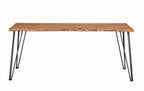 Home & Sleep Outlet - Sherman 71-inch Live Edge Dining Table Natural Acacia