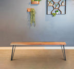 Home & Sleep Outlet - Sherman Wood Dining Bench Natural Acacia