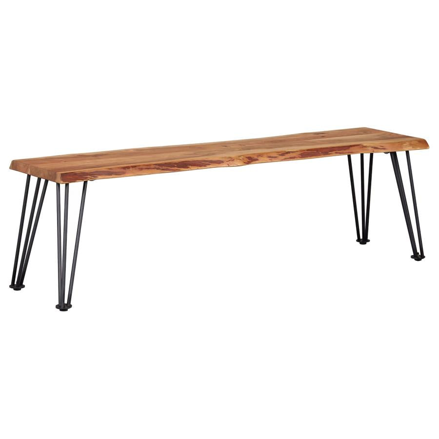 Home & Sleep Outlet - Sherman Wood Dining Bench Natural Acacia