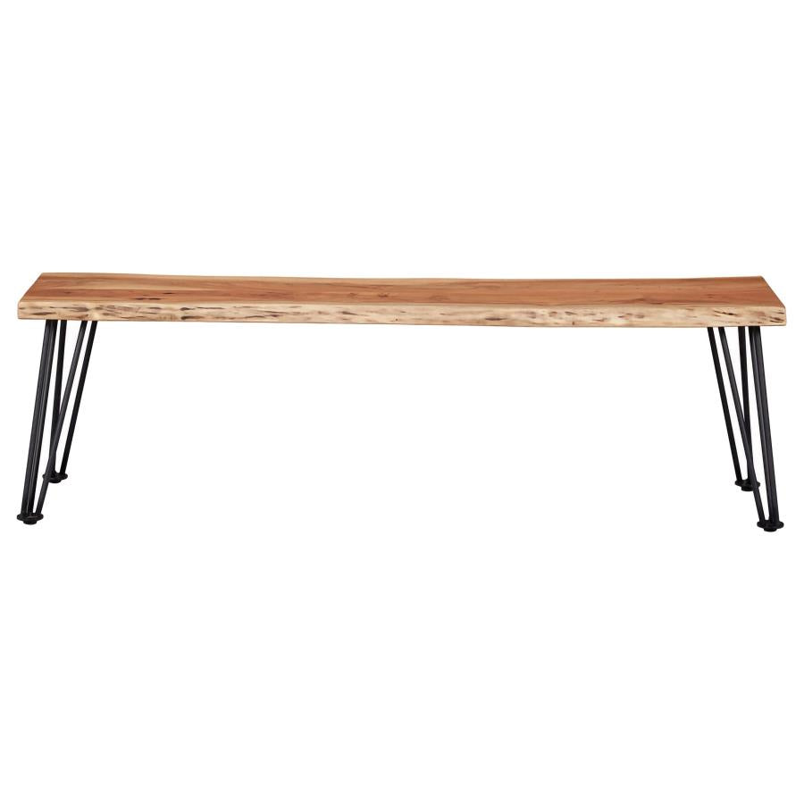 Home & Sleep Outlet - Sherman Wood Dining Bench Natural Acacia